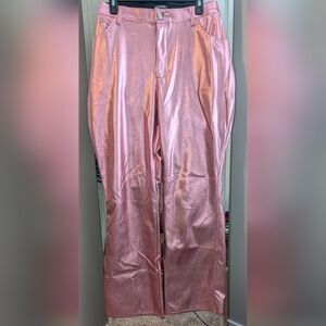 wild fable Metallic Pink Wide-Leg Pants